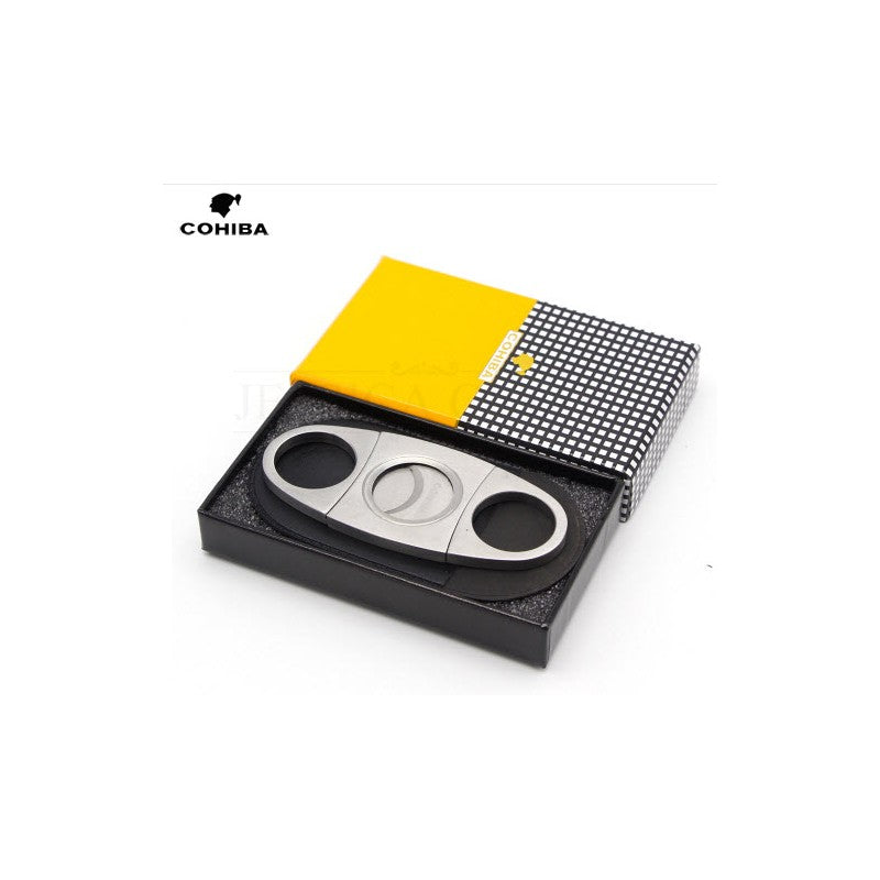 Cohiba Ultra-Thin Stainless Steel Guillotine Cigar Cutter
